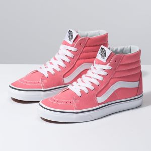 Vans Erkek Spor Ayakkabı Sk8-Hi Pembe/Beyaz Türkiye | 69600-178